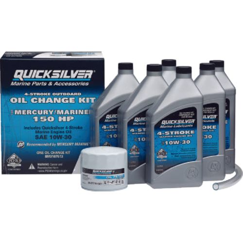 Quicksilver 4-Stroke 10W30 Oil Change Kit, 150 HP