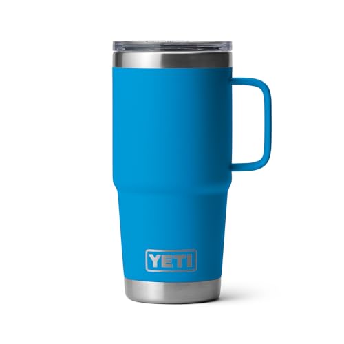 YETI Rambler 20 oz Travel Mug, Stainless Steel, Vacuum Insulated with Stronghold Lid, King Crab