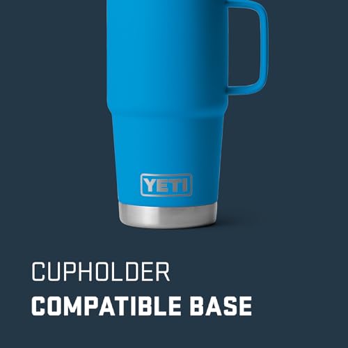 YETI Rambler 20 oz Travel Mug, Stainless Steel, Vacuum Insulated with Stronghold Lid, King Crab