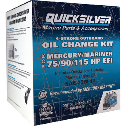 Quicksilver 4-Stroke Outboard Oil Change Kit, 5-Liter 710-8M0081913