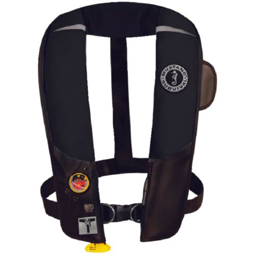 Mustang MD31540213 HIT™ Inflatable PFD w/Safety Harness, Black