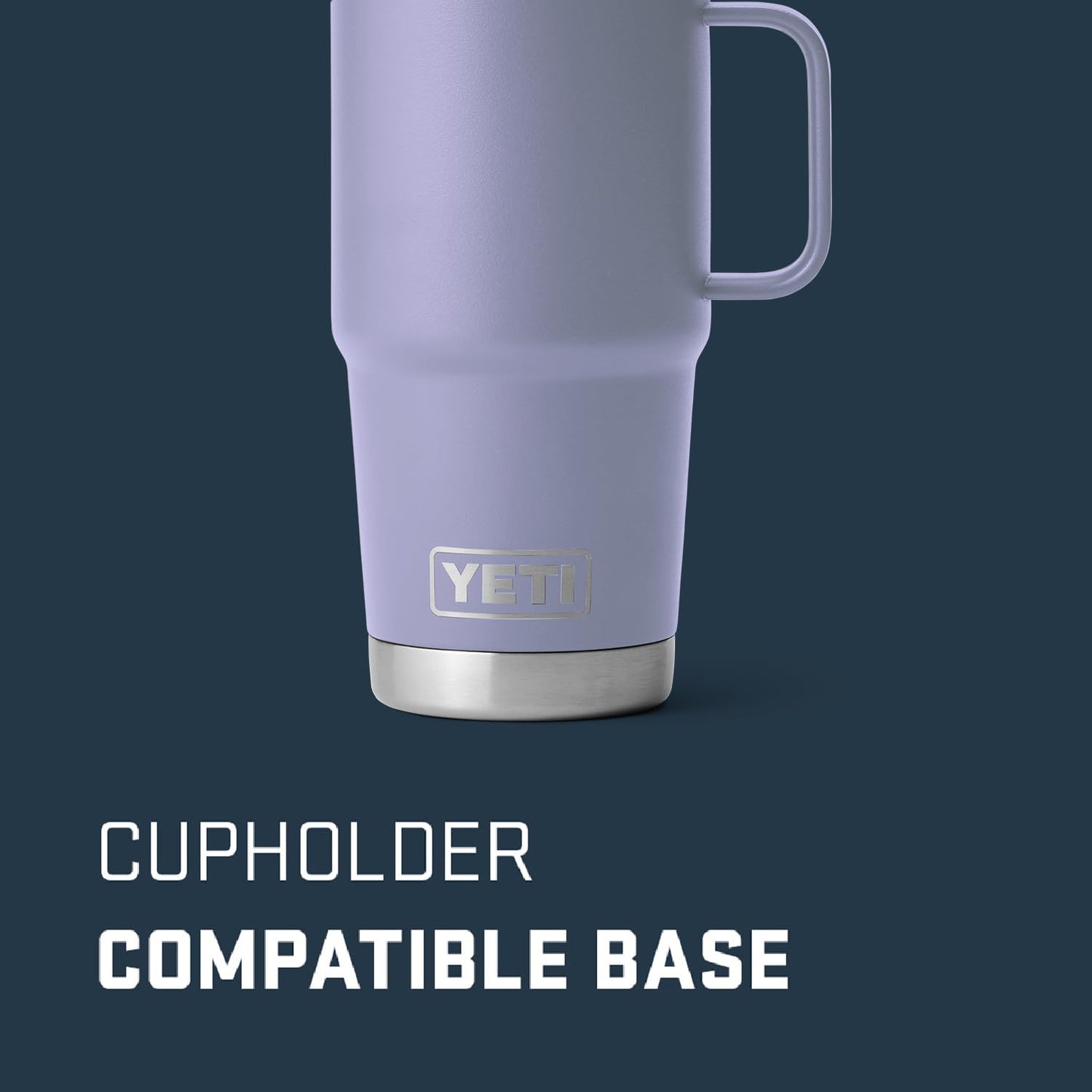 YETI Rambler 20 oz Travel Mug, Stainless Steel, Vacuum Insulated with Stronghold Lid, King Crab