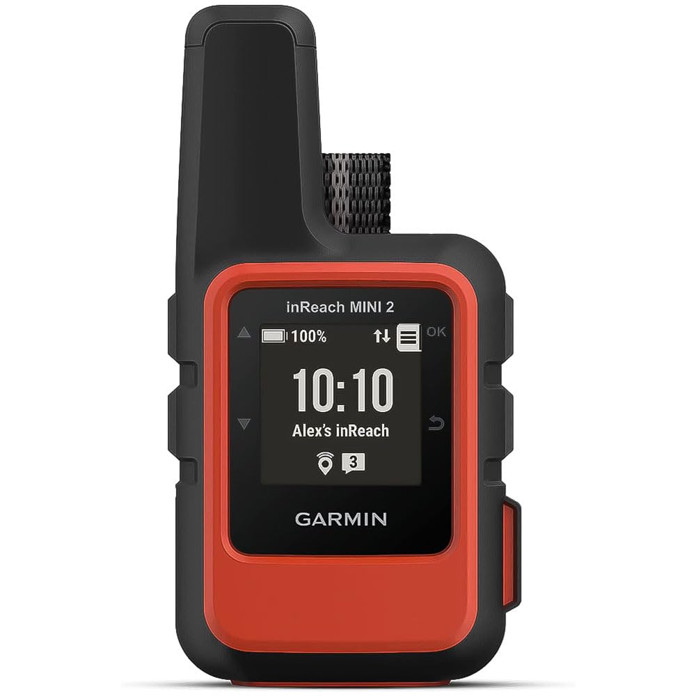 Garmin inReach Mini 2, Lightweight and Compact Satellite Communicator, Hiking Handheld, Orange