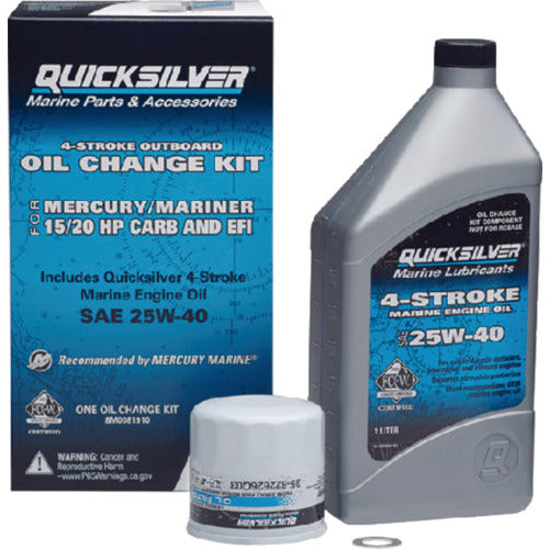 Quicksilver 4-Stroke Outboard Oil Change Kit, 1-Liter 710-8M0081910