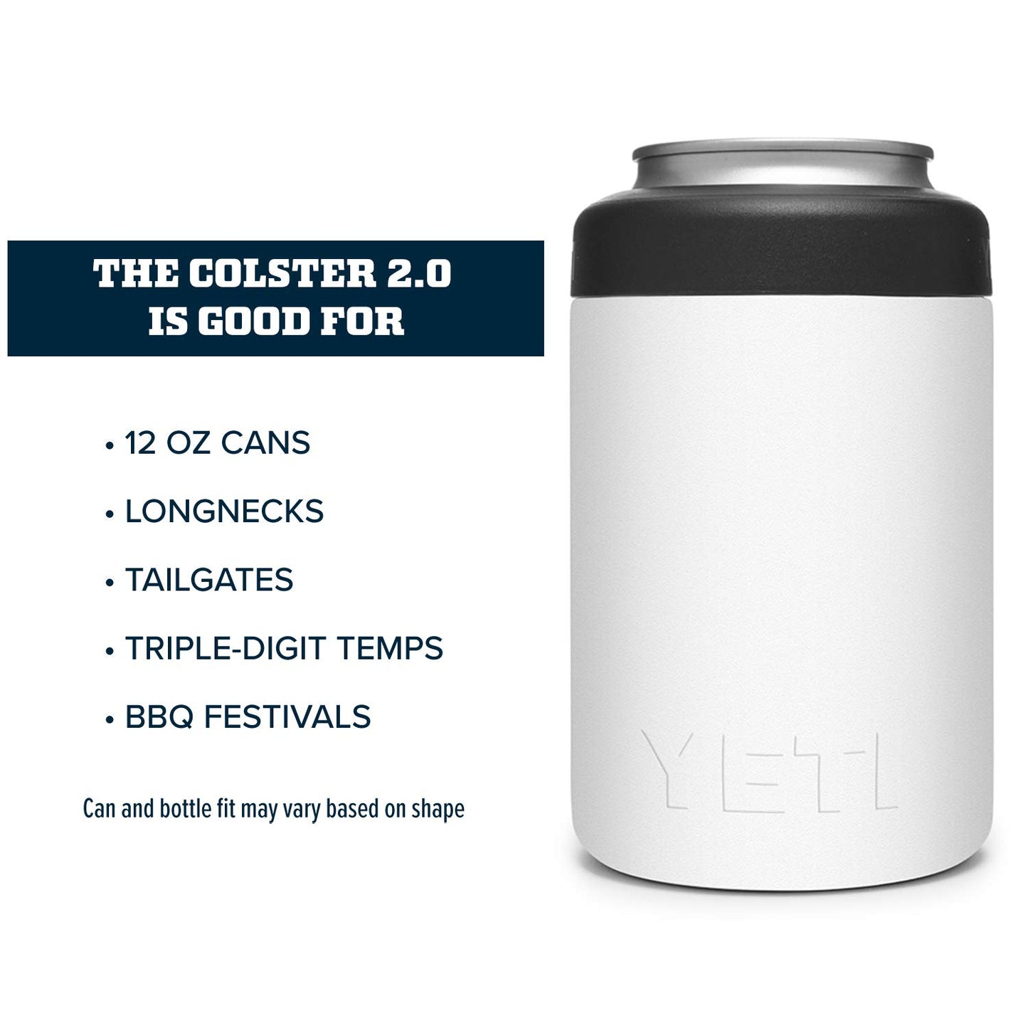 YETI Rambler 12 oz. Colster Can Insulator for Standard Size Cans, Stainless 1 Count (Pack of 1)