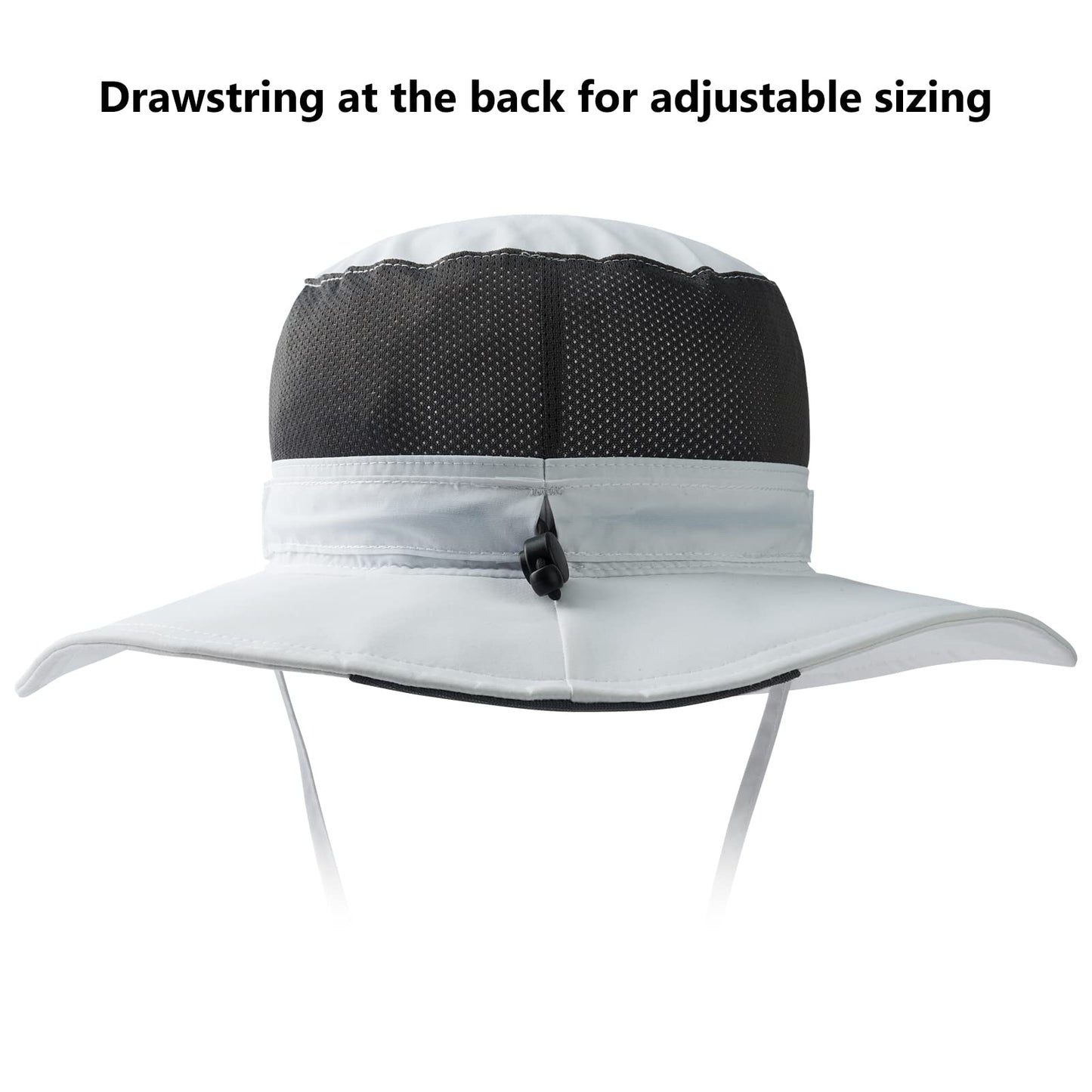 Bassdash UPF 50+ Sun Fishing Hat Water Resistant with Detachable Neck Flap