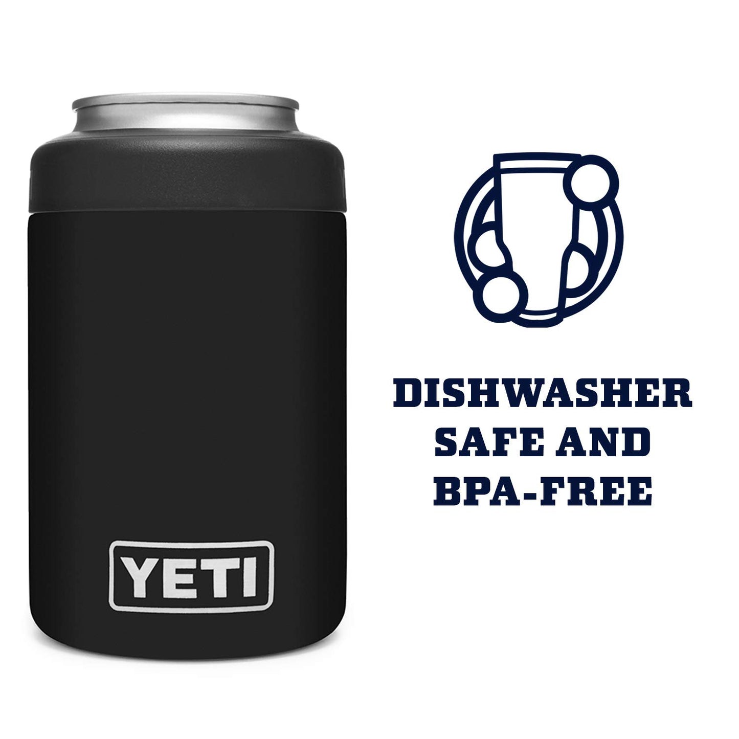 YETI Rambler 12 oz. Colster Can Insulator for Standard Size Cans, Stainless 1 Count (Pack of 1)