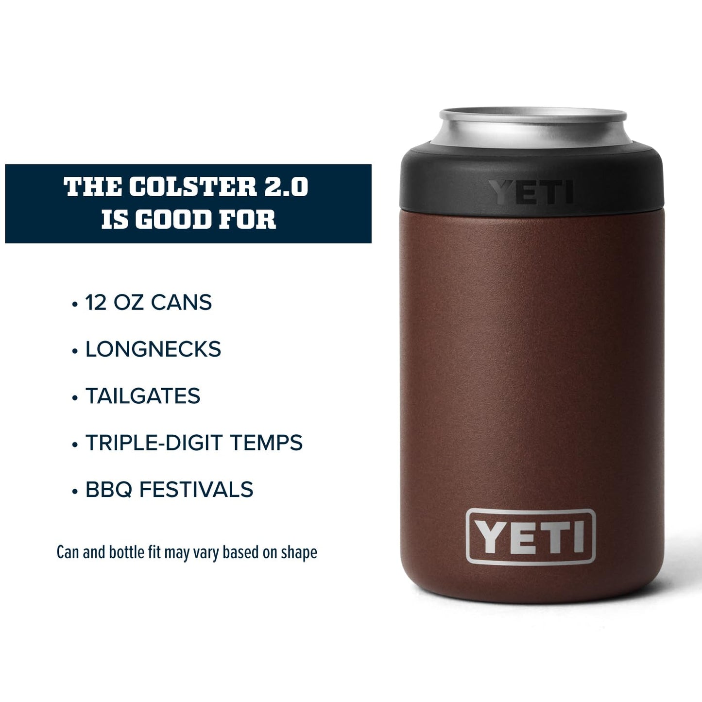 YETI Rambler 12 oz. Colster Can Insulator for Standard Size Cans, Stainless 1 Count (Pack of 1)