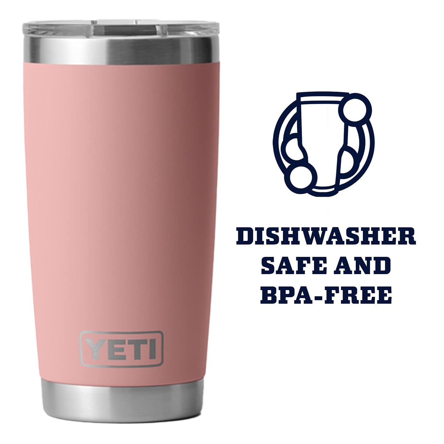 YETI Rambler 20 oz Stainless Steel Vacuum Insulated Tumbler w/MagSlider Lid