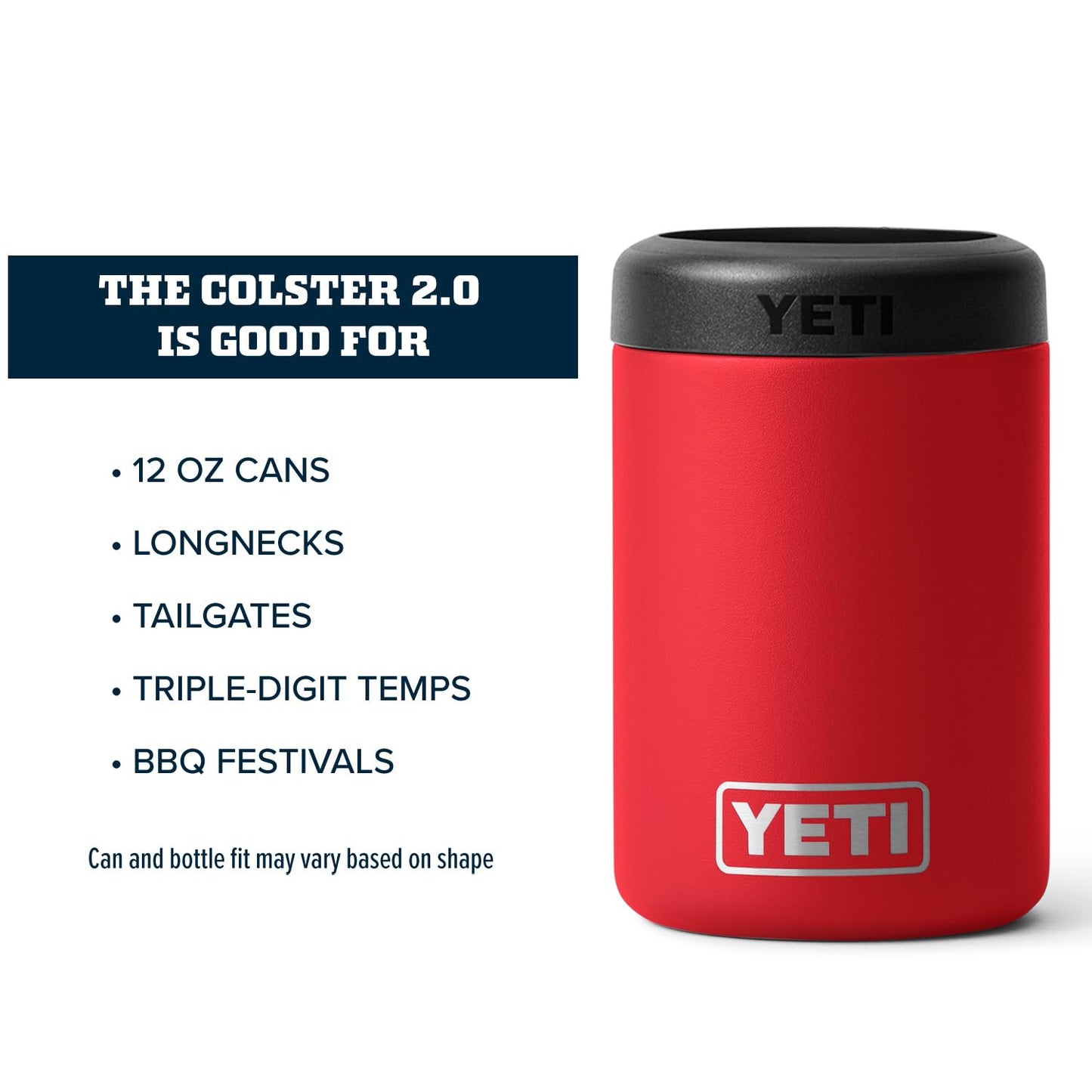 YETI Rambler 12 oz. Colster Can Insulator for Standard Size Cans, Stainless 1 Count (Pack of 1)