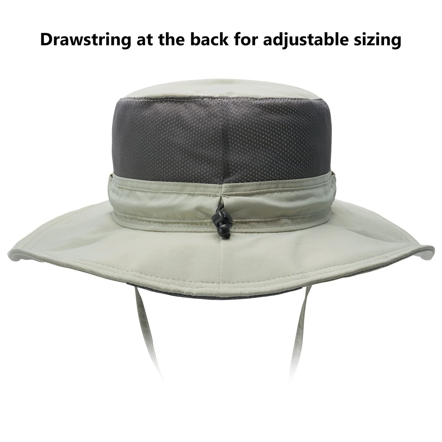 Bassdash UPF 50+ Sun Fishing Hat Water Resistant with Detachable Neck Flap