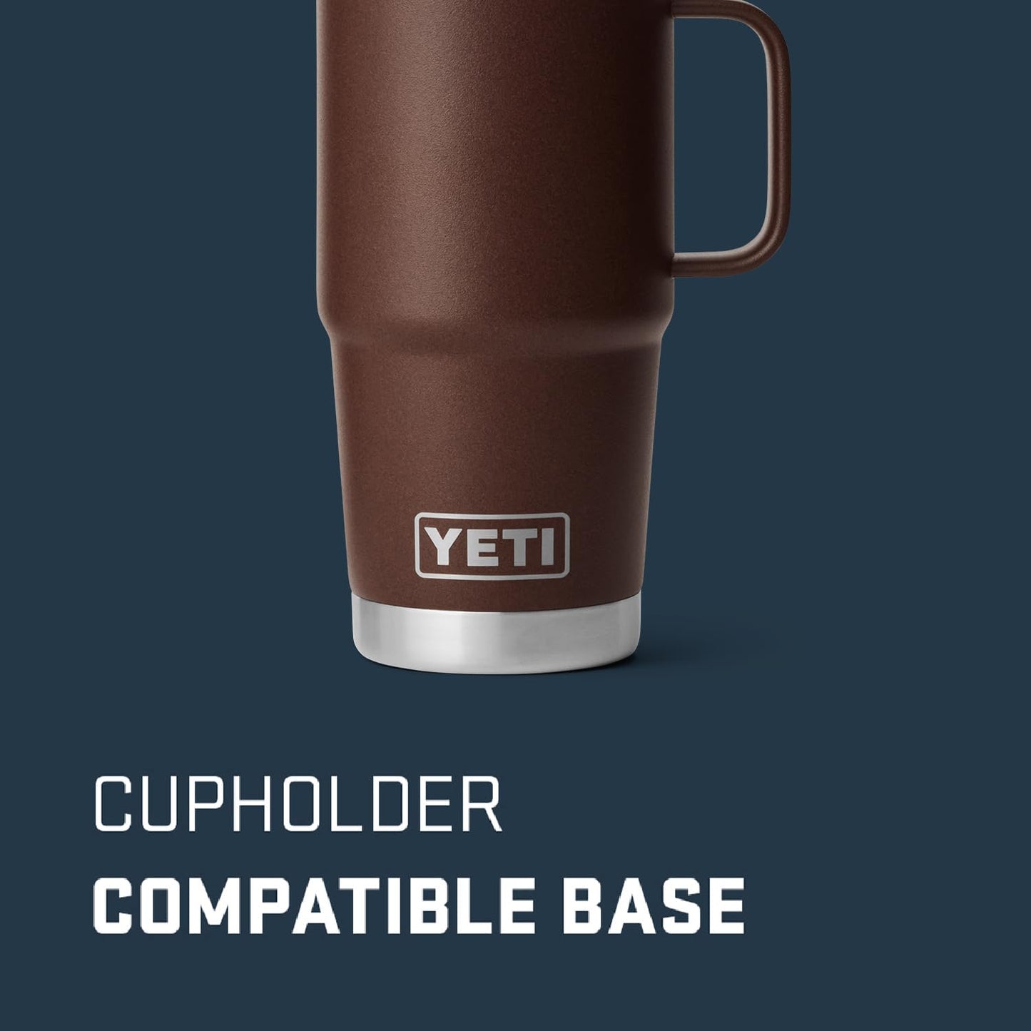 YETI Rambler 20 oz Travel Mug, Stainless Steel, Vacuum Insulated with Stronghold Lid, King Crab