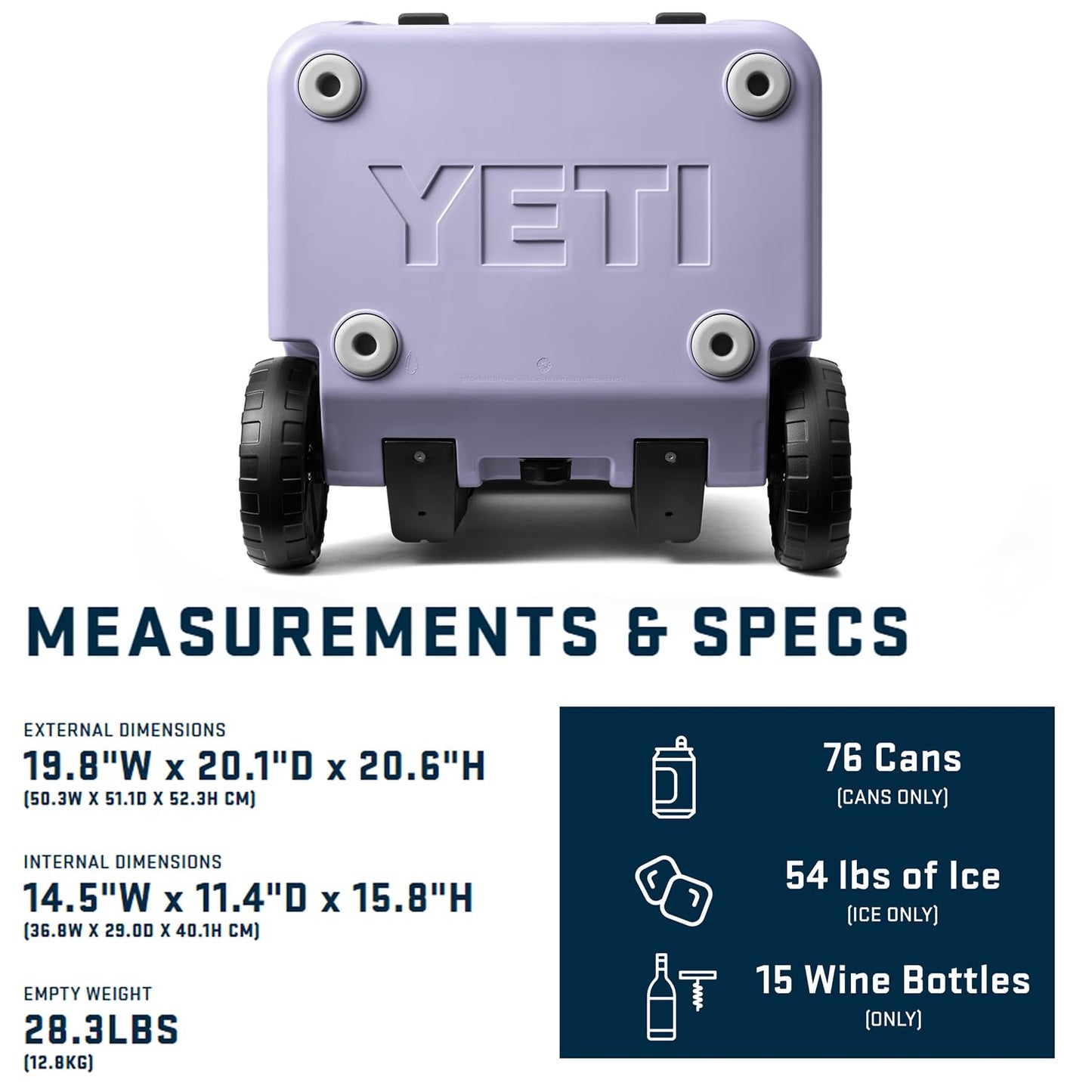 YETI Roadie 48 Wheeled Cooler with Retractable Periscope Handle