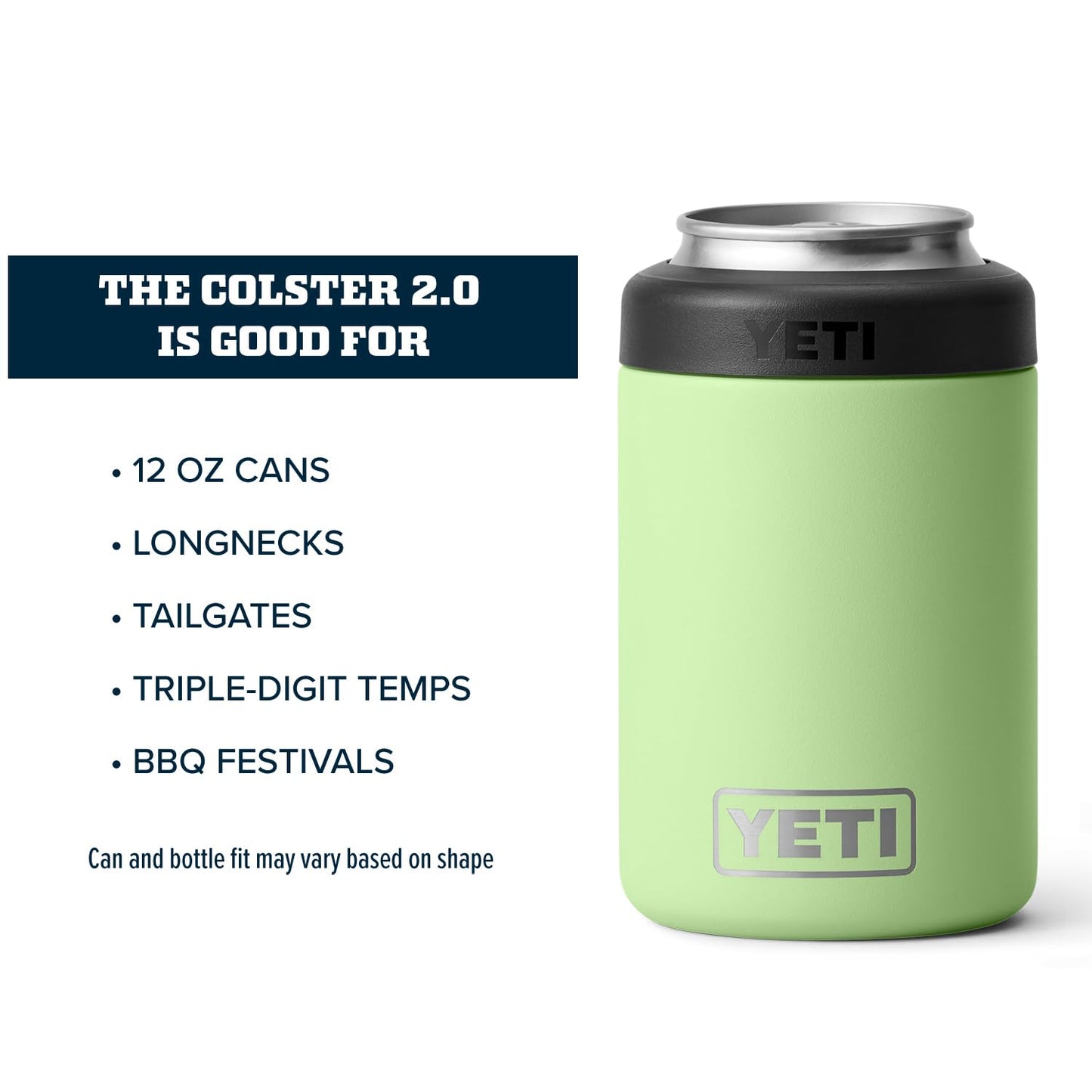 YETI Rambler 12 oz. Colster Can Insulator for Standard Size Cans, Stainless 1 Count (Pack of 1)