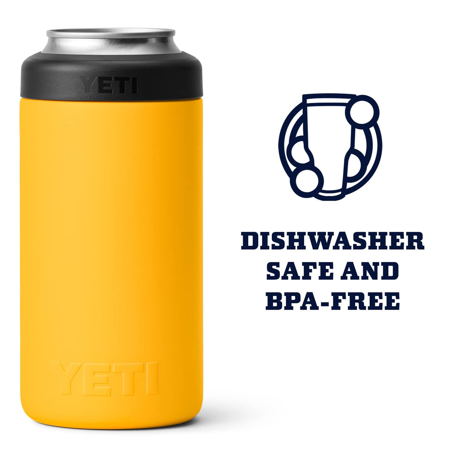 YETI Rambler 16 oz. Colster Tall Can Insulator for Tallboys & 16 oz. Cans, Alpine Yellow