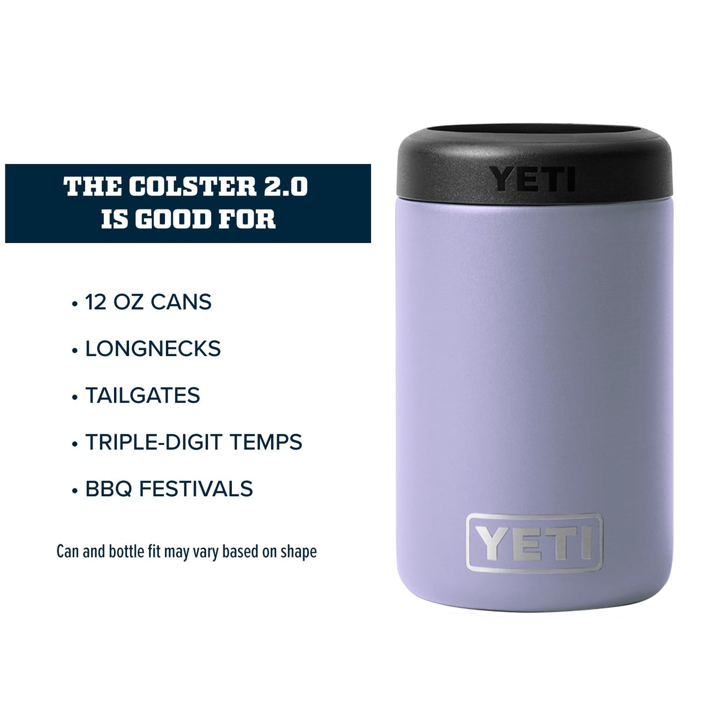 YETI Rambler 12 oz. Colster Can Insulator for Standard Size Cans, Stainless 1 Count (Pack of 1)