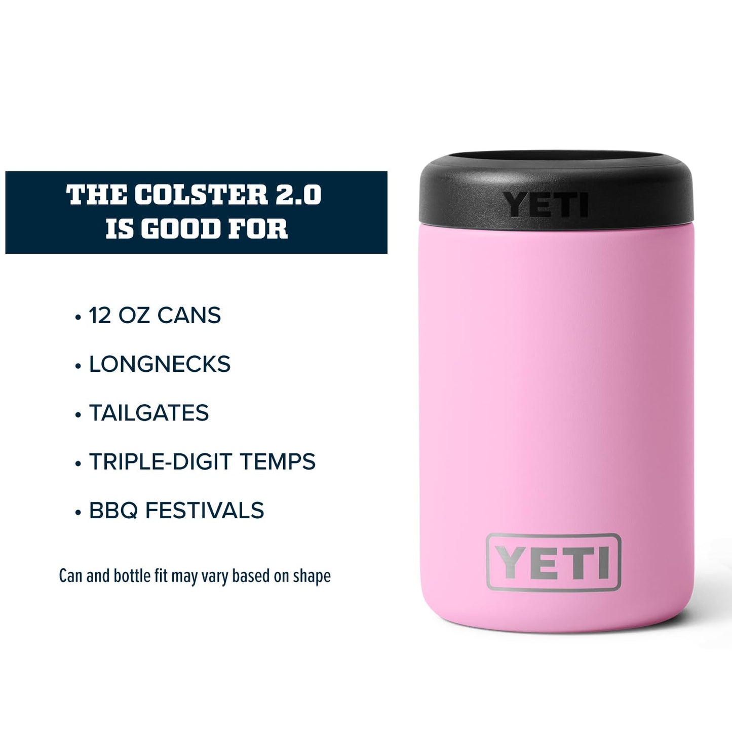 YETI Rambler 12 oz. Colster Can Insulator for Standard Size Cans, Stainless 1 Count (Pack of 1)