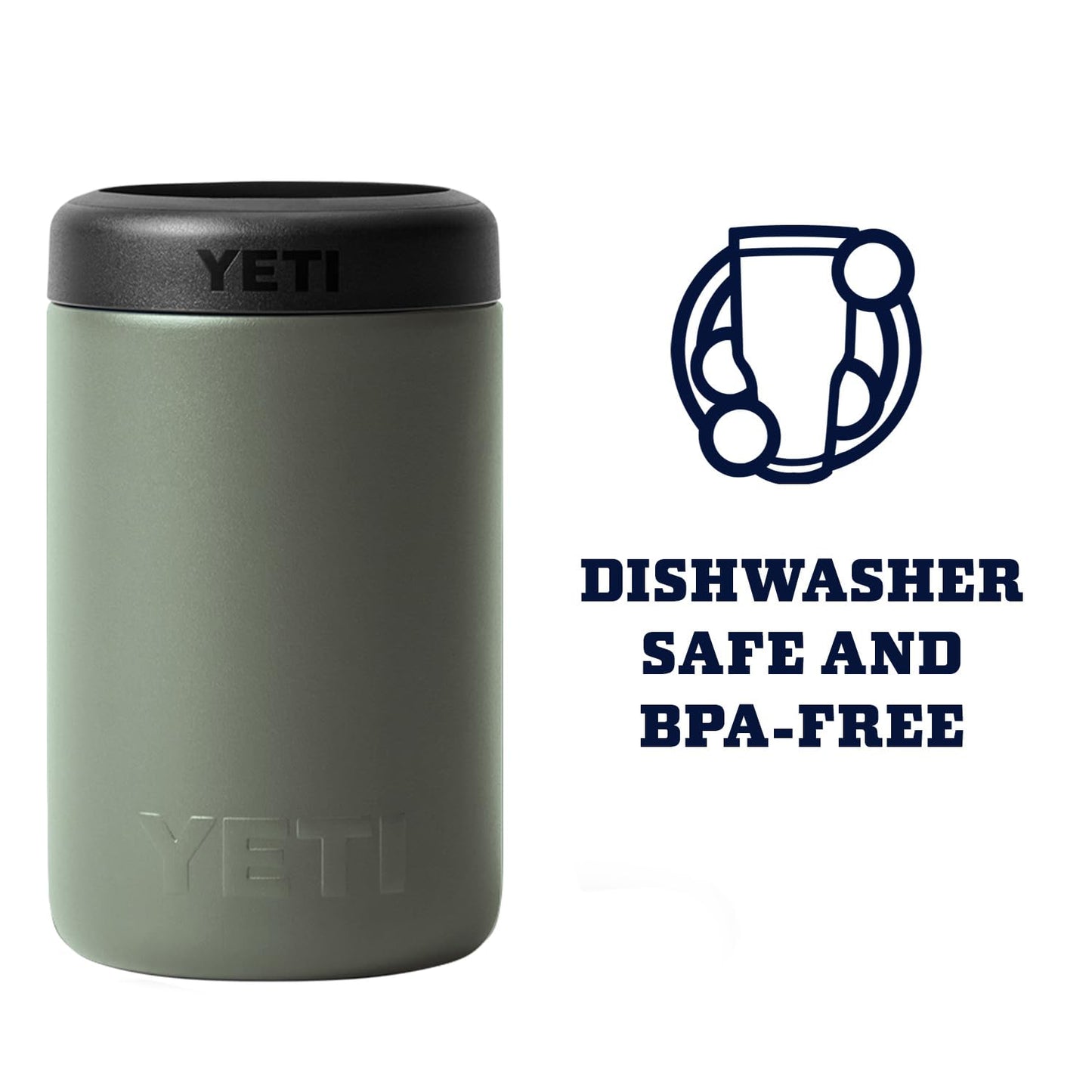 YETI Rambler 12 oz. Colster Can Insulator for Standard Size Cans, Stainless 1 Count (Pack of 1)