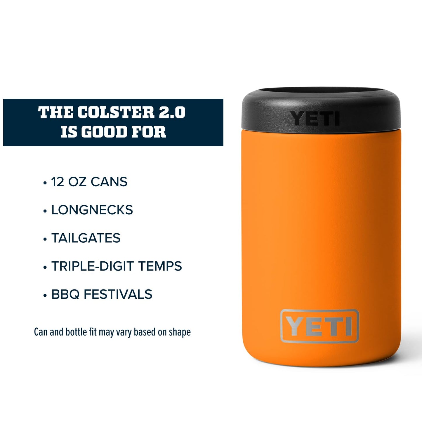 YETI Rambler 12 oz. Colster Can Insulator for Standard Size Cans, Stainless 1 Count (Pack of 1)