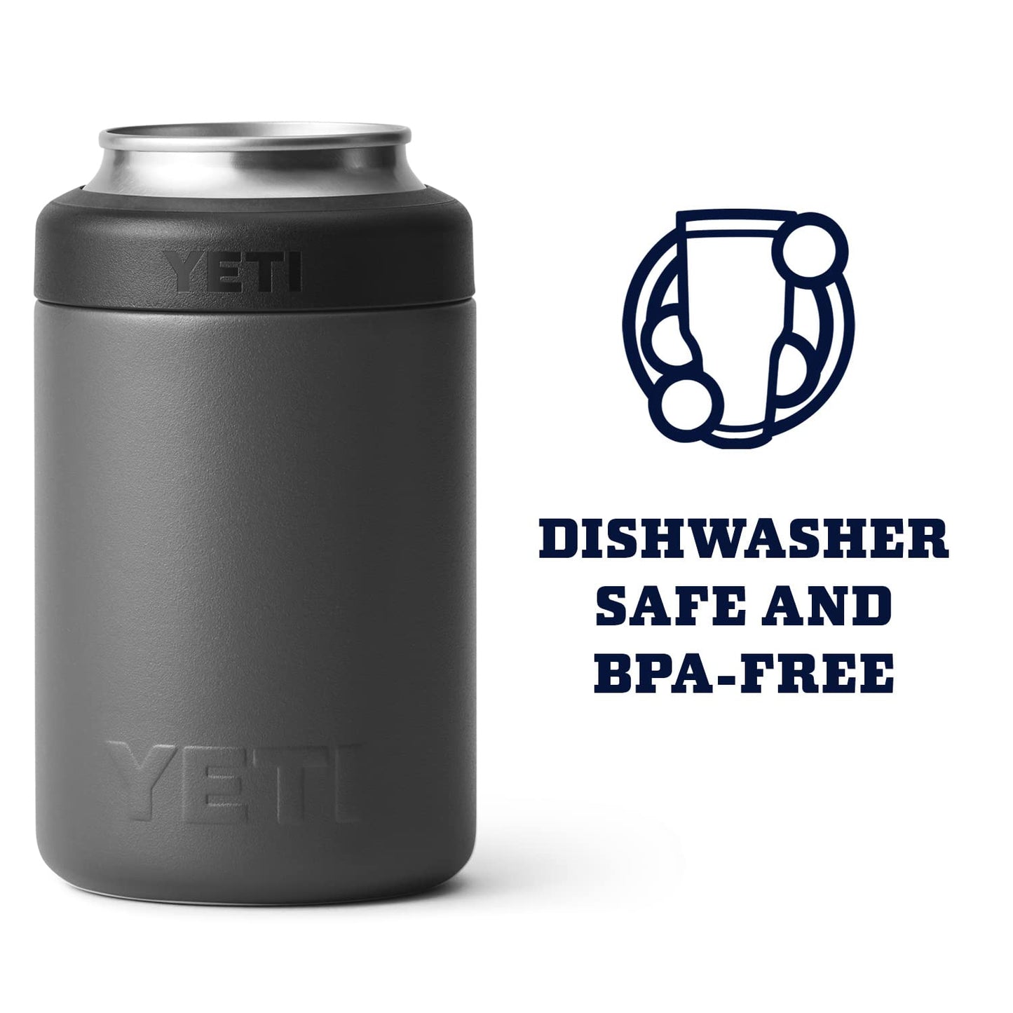 YETI Rambler 12 oz. Colster Can Insulator for Standard Size Cans, Stainless 1 Count (Pack of 1)