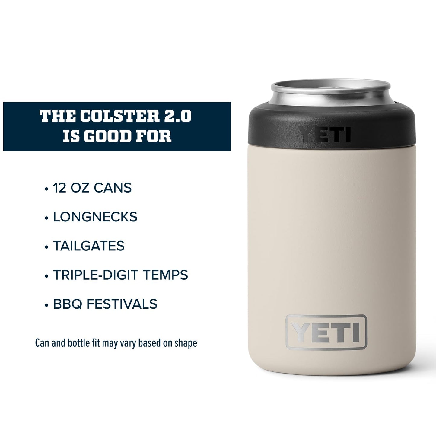 YETI Rambler 12 oz. Colster Can Insulator for Standard Size Cans, Stainless 1 Count (Pack of 1)