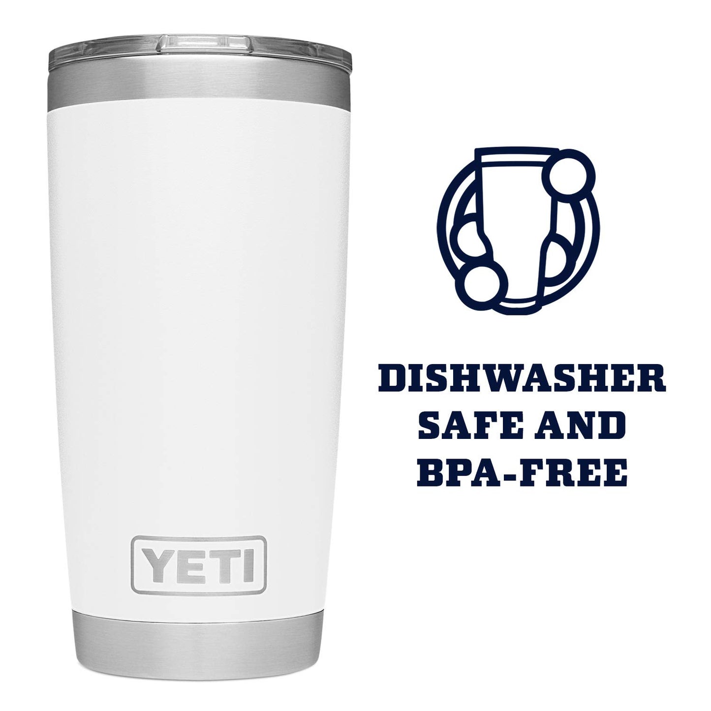 YETI Rambler 20 oz Stainless Steel Vacuum Insulated Tumbler w/MagSlider Lid