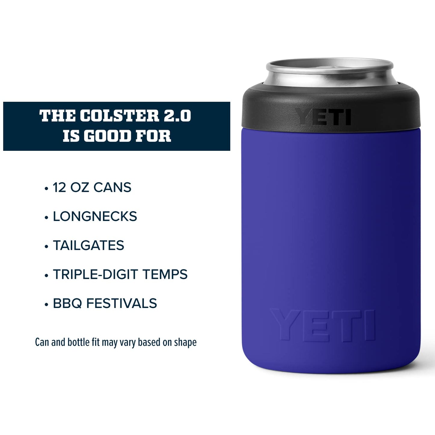 YETI Rambler 12 oz. Colster Can Insulator for Standard Size Cans, Stainless 1 Count (Pack of 1)