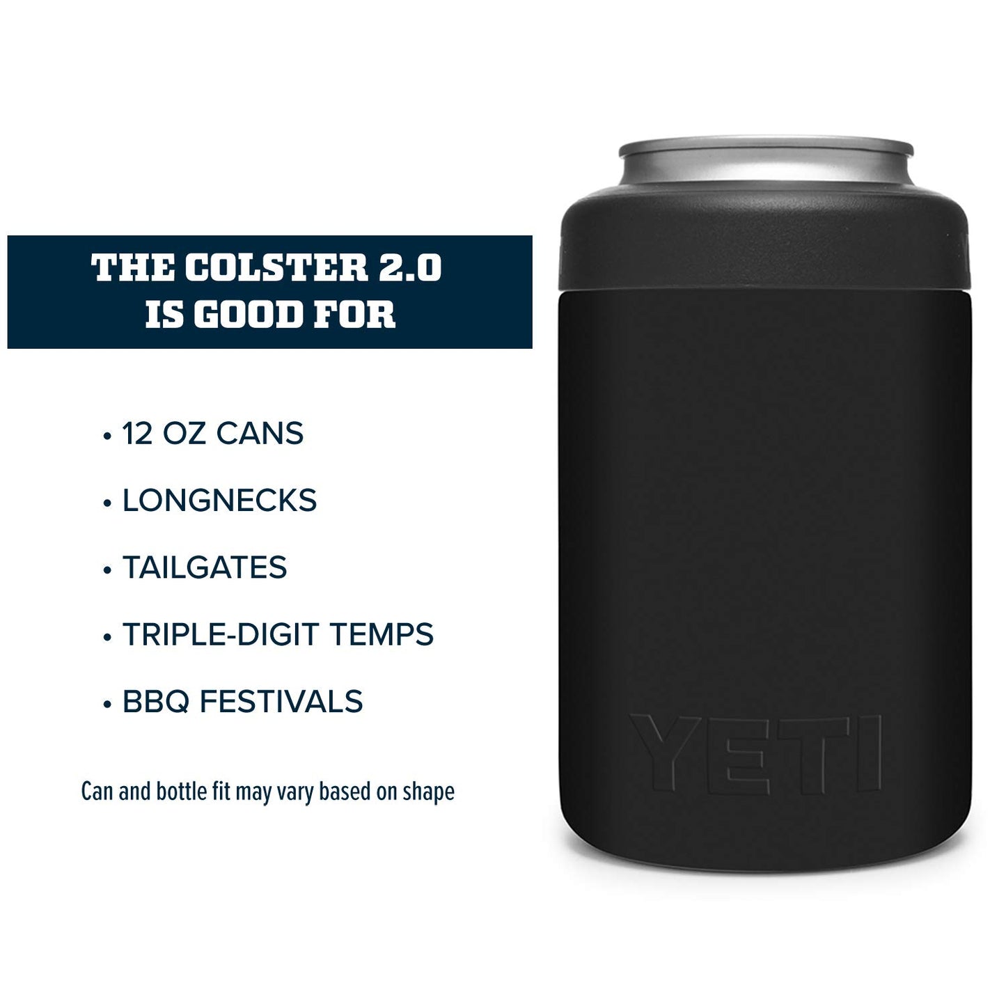 YETI Rambler 12 oz. Colster Can Insulator for Standard Size Cans, Stainless 1 Count (Pack of 1)