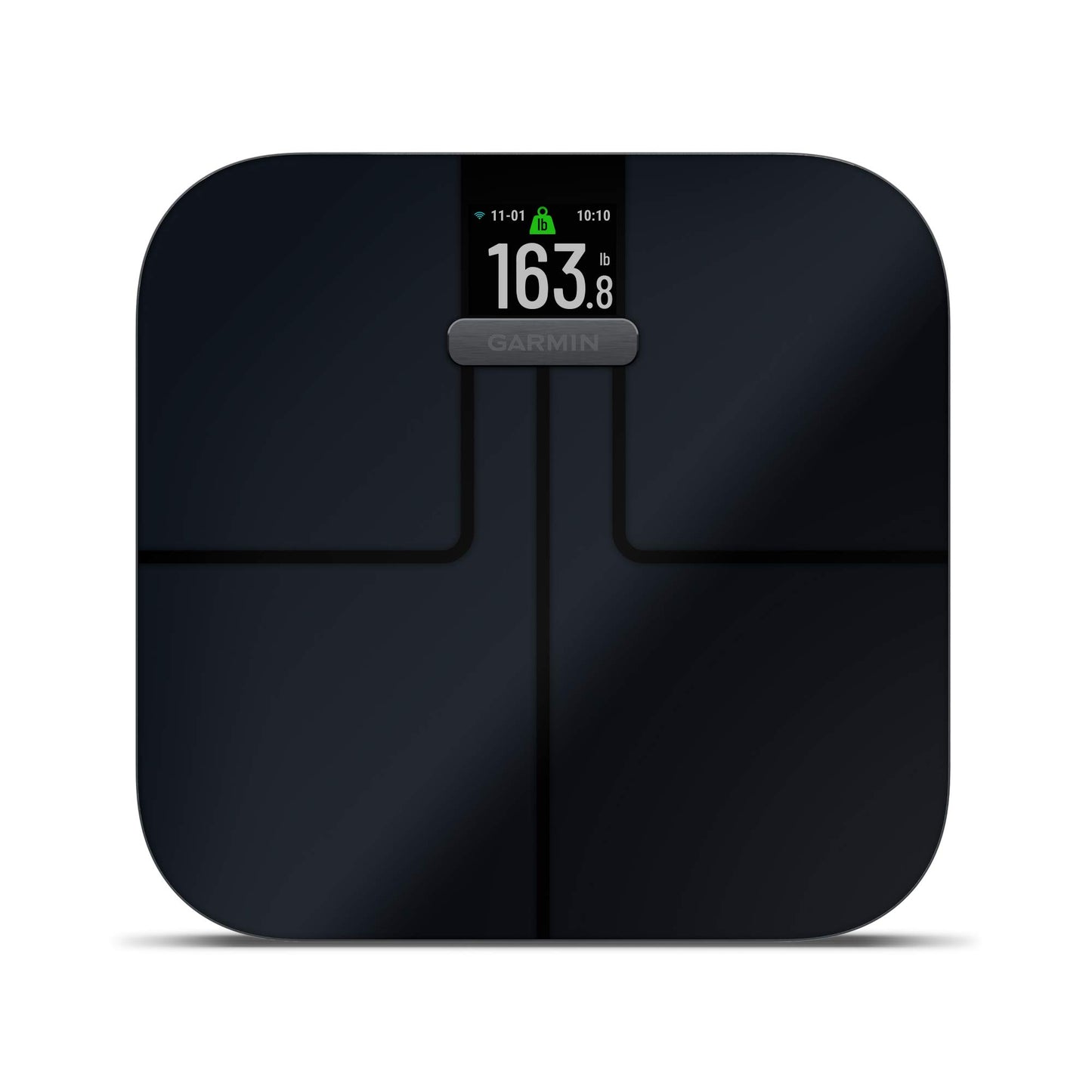 Garmin Index S2, Smart Scale with Wireless Connectivity, Measure Body Fat, Muscle, Bone Mass, Body Water% and More, Black