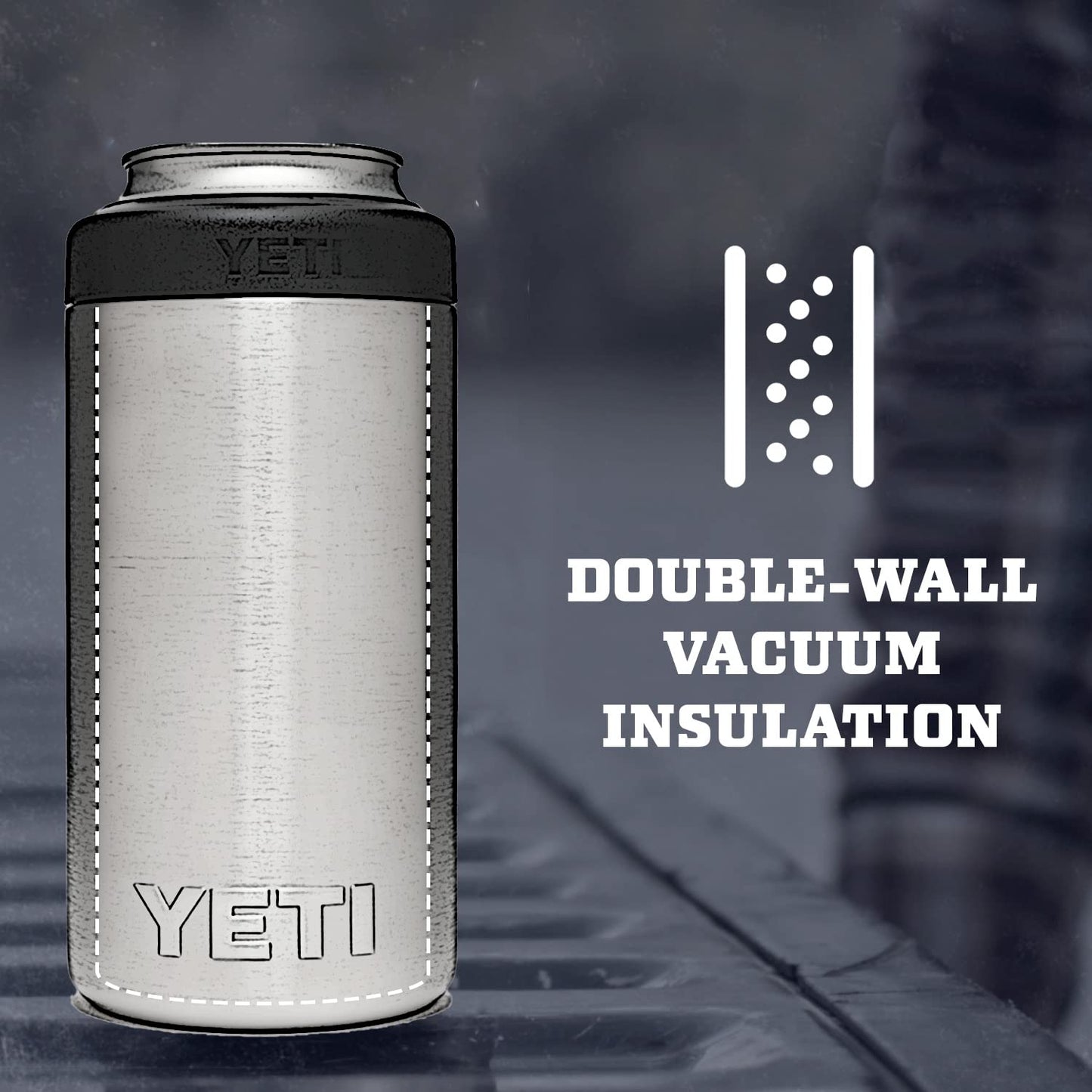 YETI Rambler 16 oz. Colster Tall Can Insulator for Tallboys & 16 oz. Cans, Alpine Yellow