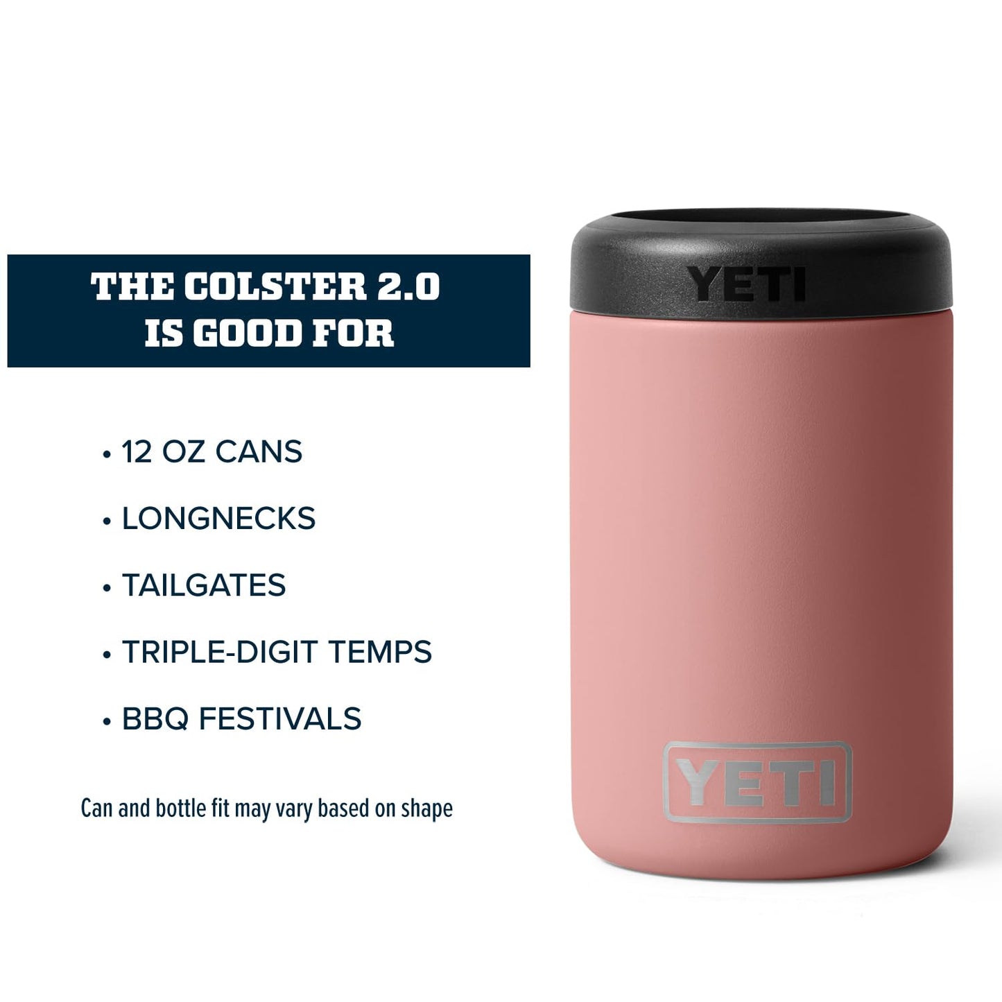 YETI Rambler 12 oz. Colster Can Insulator for Standard Size Cans, Stainless 1 Count (Pack of 1)