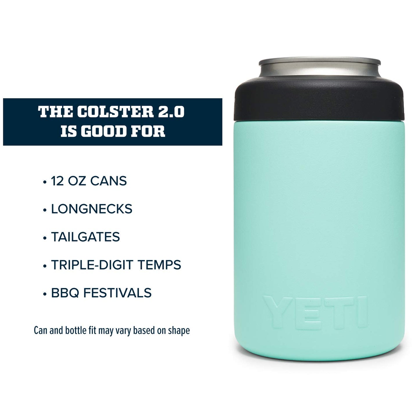 YETI Rambler 12 oz. Colster Can Insulator for Standard Size Cans, Stainless 1 Count (Pack of 1)