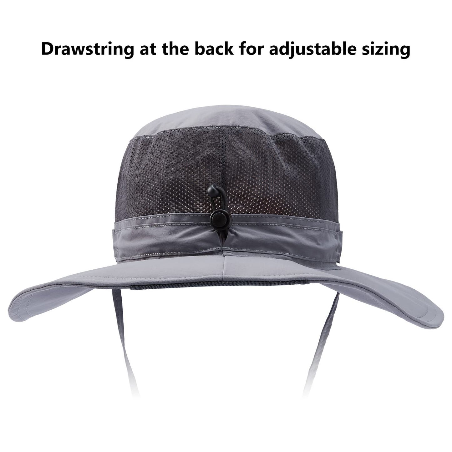 Bassdash UPF 50+ Sun Fishing Hat Water Resistant with Detachable Neck Flap