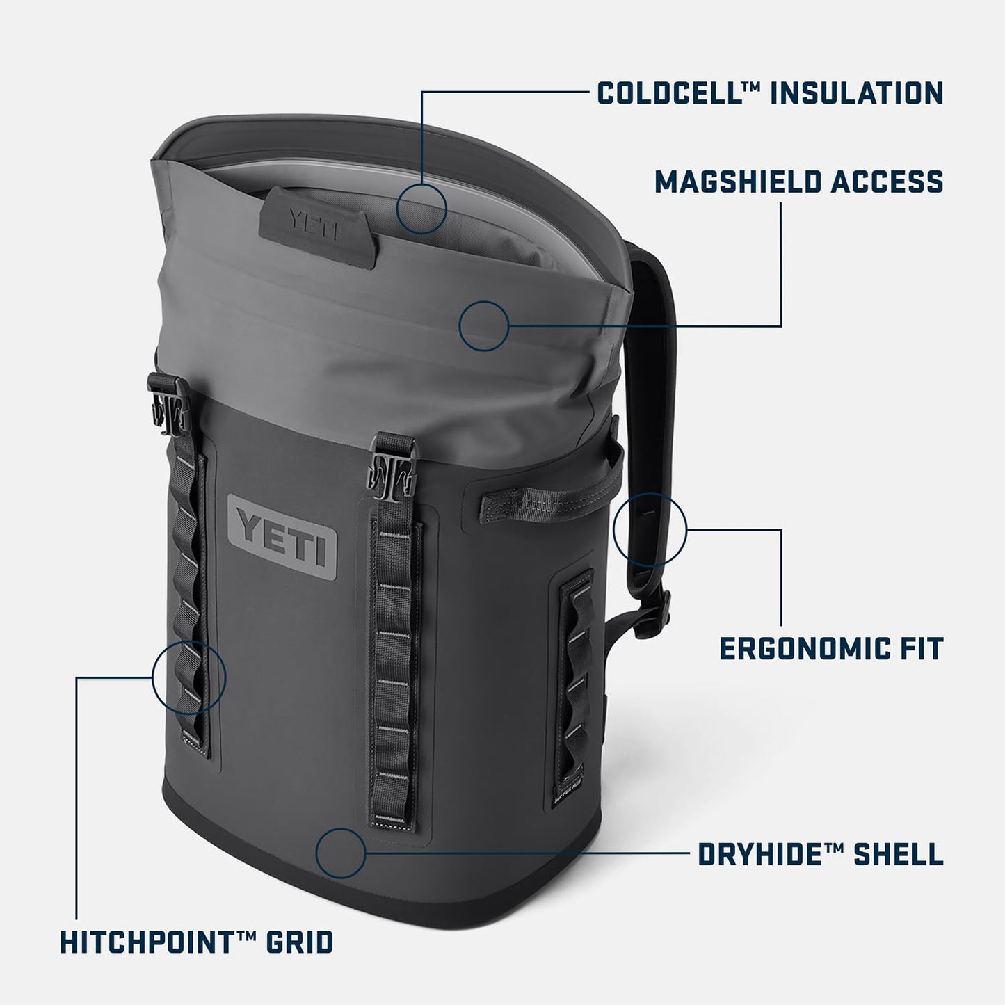 YETI Hopper M Series Backpack Soft Sided Coolers with MagShield Access