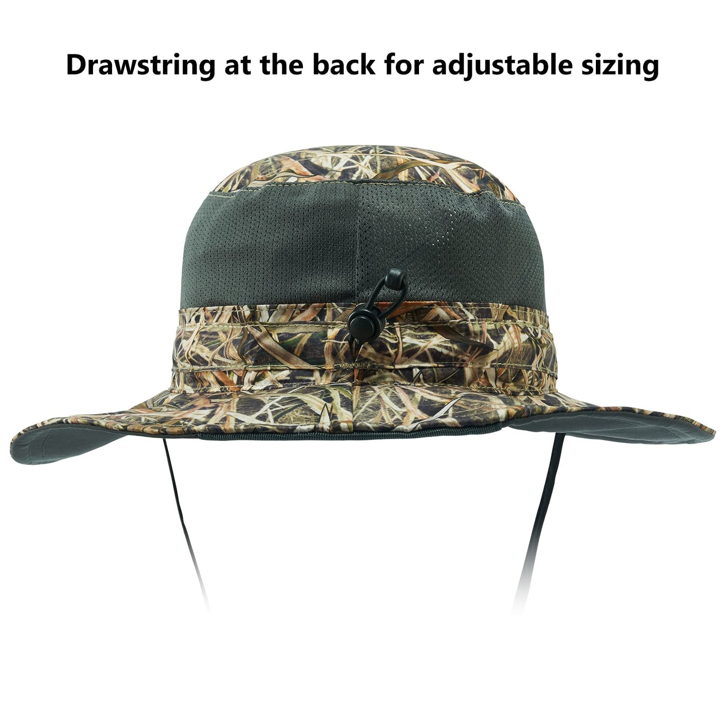 Bassdash UPF 50+ Sun Fishing Hat Water Resistant with Detachable Neck Flap