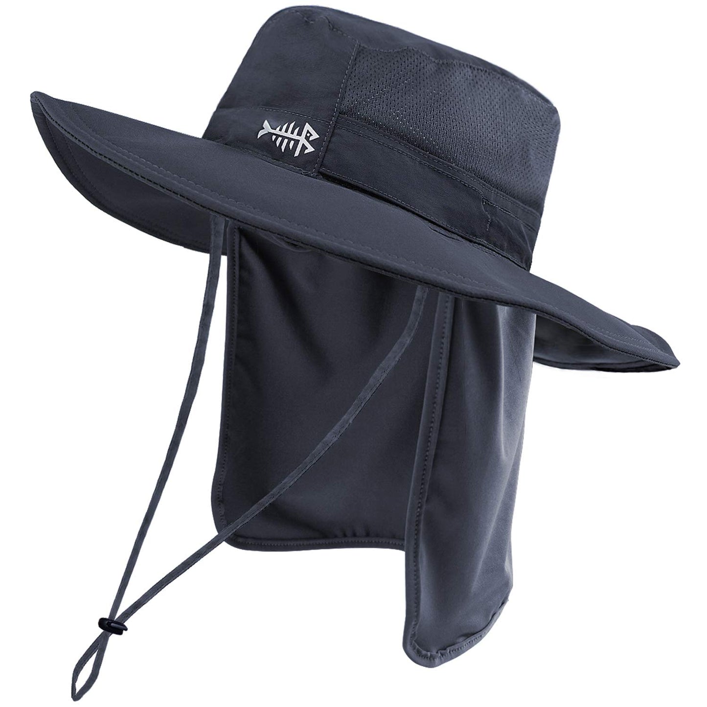 Bassdash UPF 50+ Sun Fishing Hat Water Resistant with Detachable Neck Flap