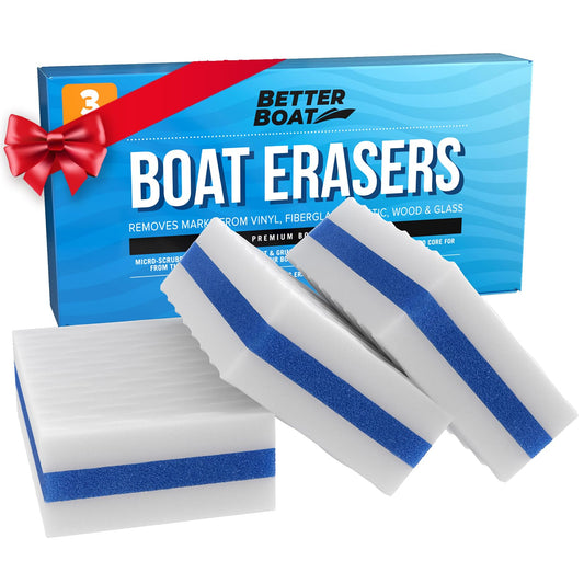 Premium Boat Scuff Erasers | Boating Accessories Gifts for Cleaning Boat Accessories or Gift for Pontoon Sail Boat Fishing Jon Boats Decks Vinyl Boat Cleaner Hull Supplies & Gadgets for Men & Women