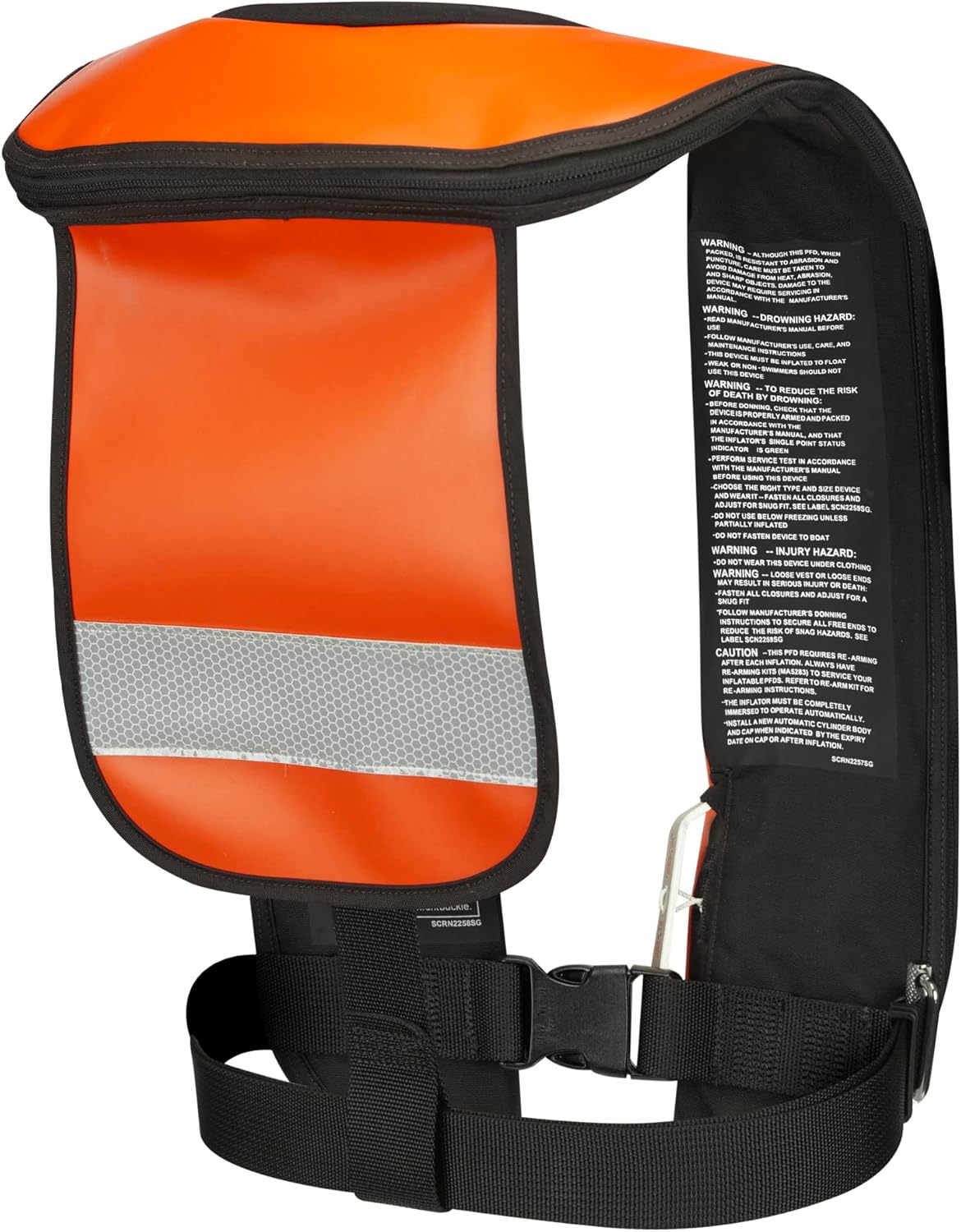 Mustang Survival - HIT Inflatable Work Vest for Adults (Orange & Black - One Size Fits All), Auto Hydrostatic, Enhanced Mobility and Reduced Heat Stress, 35 lb. of Buoyancy