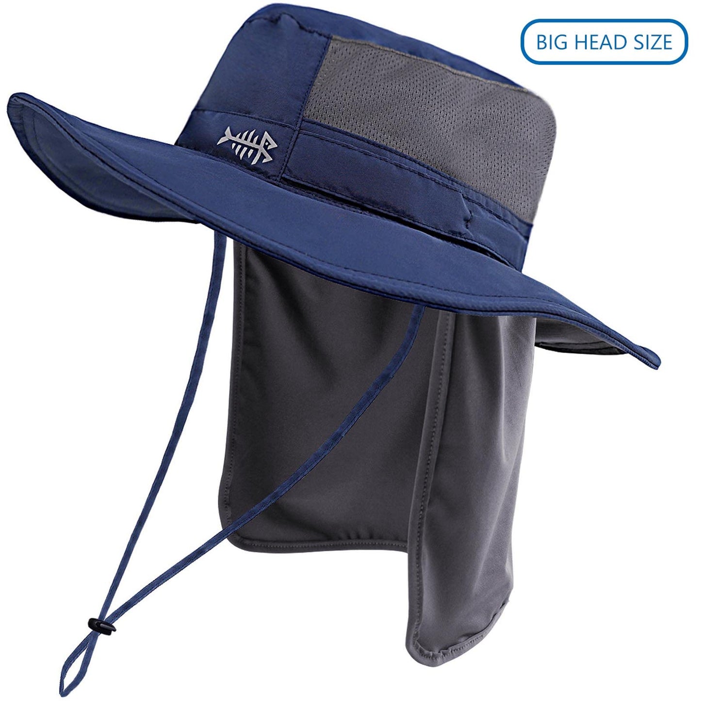 Bassdash UPF 50+ Sun Fishing Hat Water Resistant with Detachable Neck Flap