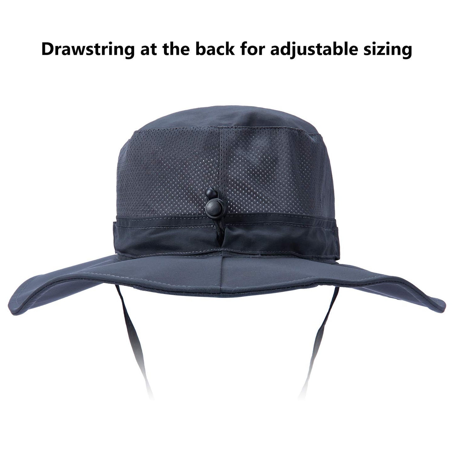 Bassdash UPF 50+ Sun Fishing Hat Water Resistant with Detachable Neck Flap