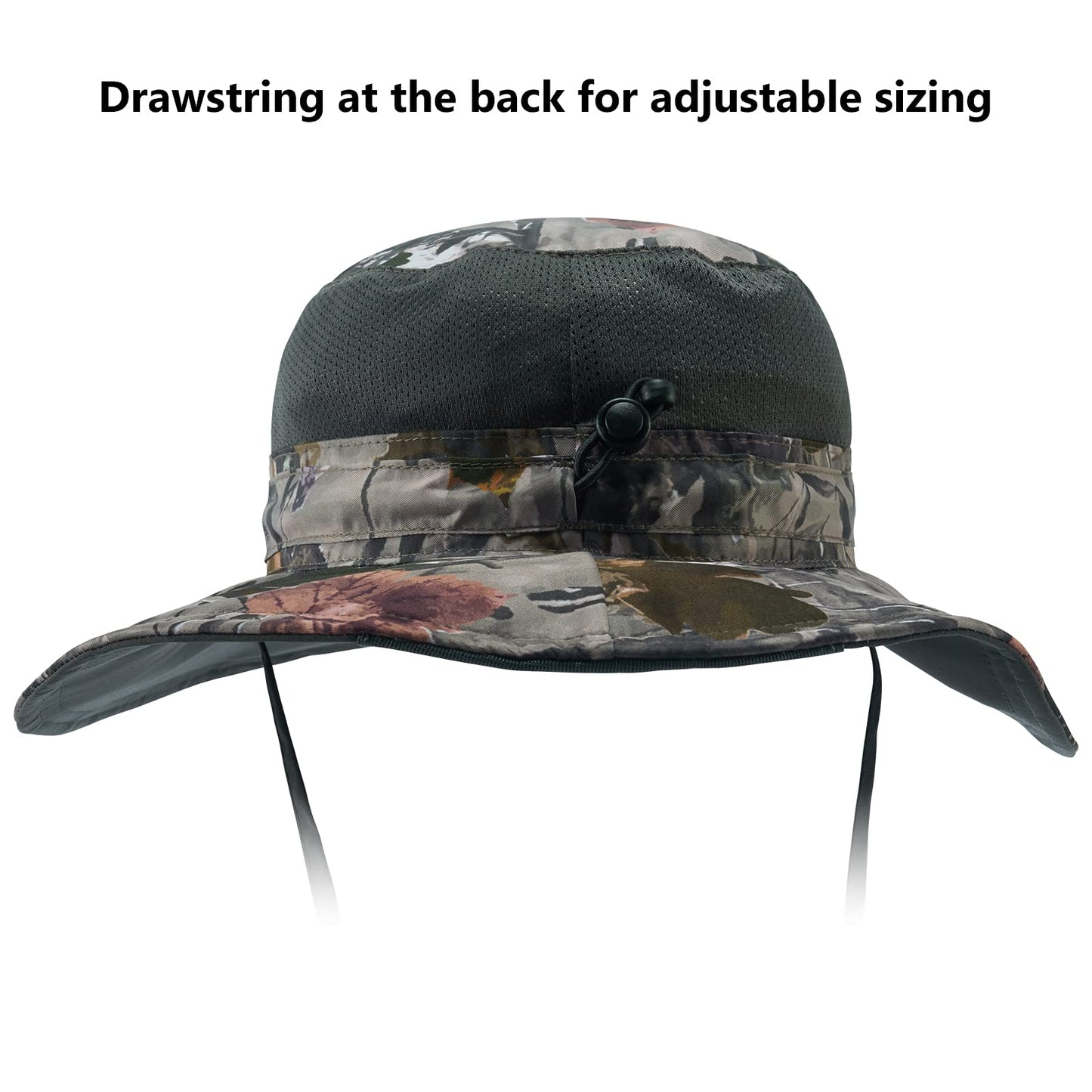 Bassdash UPF 50+ Sun Fishing Hat Water Resistant with Detachable Neck Flap