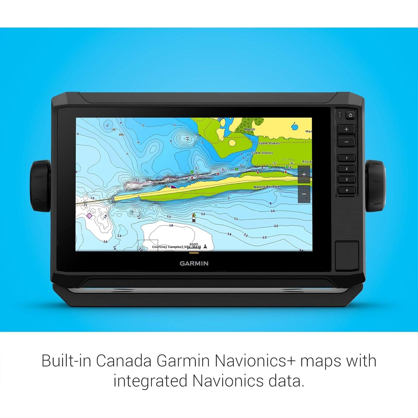 Garmin ECHOMAP UHD2 95sv with GT56 Transducer, 9" Touchscreen Chartplotter, Garmin Navionics+ Canada Inland and Coastal