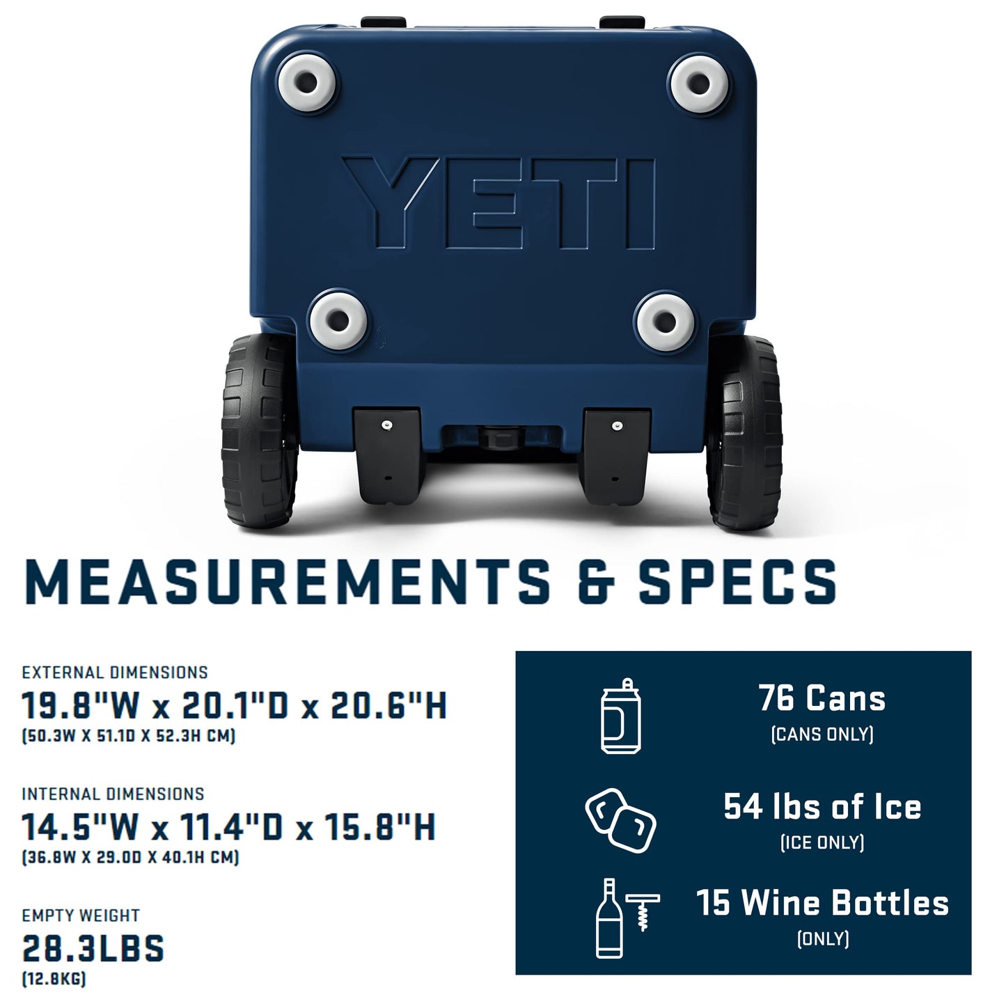 YETI Roadie 48 Wheeled Cooler with Retractable Periscope Handle