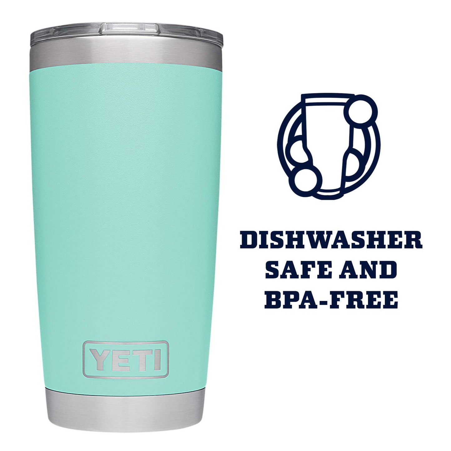 YETI Rambler 20 oz Stainless Steel Vacuum Insulated Tumbler w/MagSlider Lid