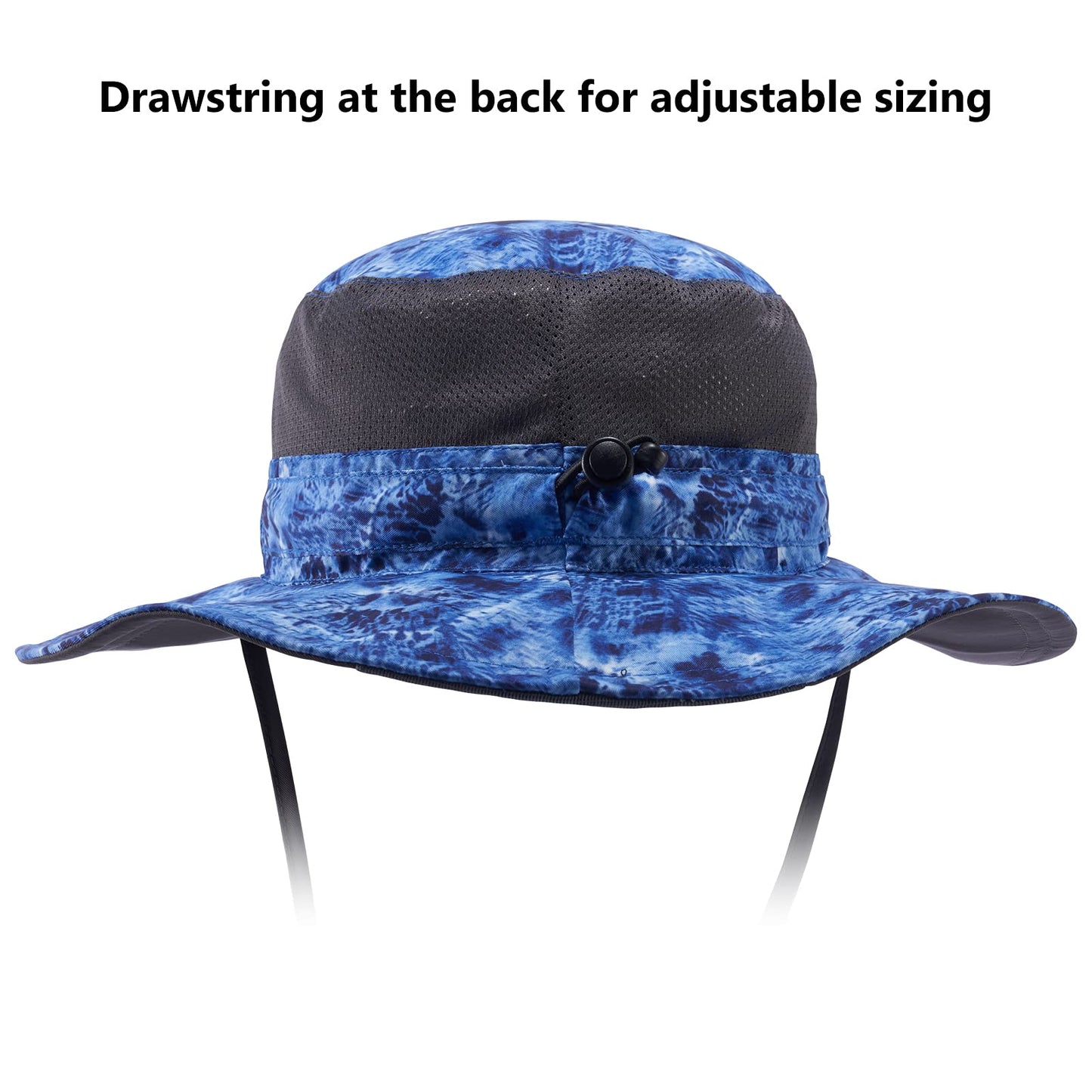 Bassdash UPF 50+ Sun Fishing Hat Water Resistant with Detachable Neck Flap