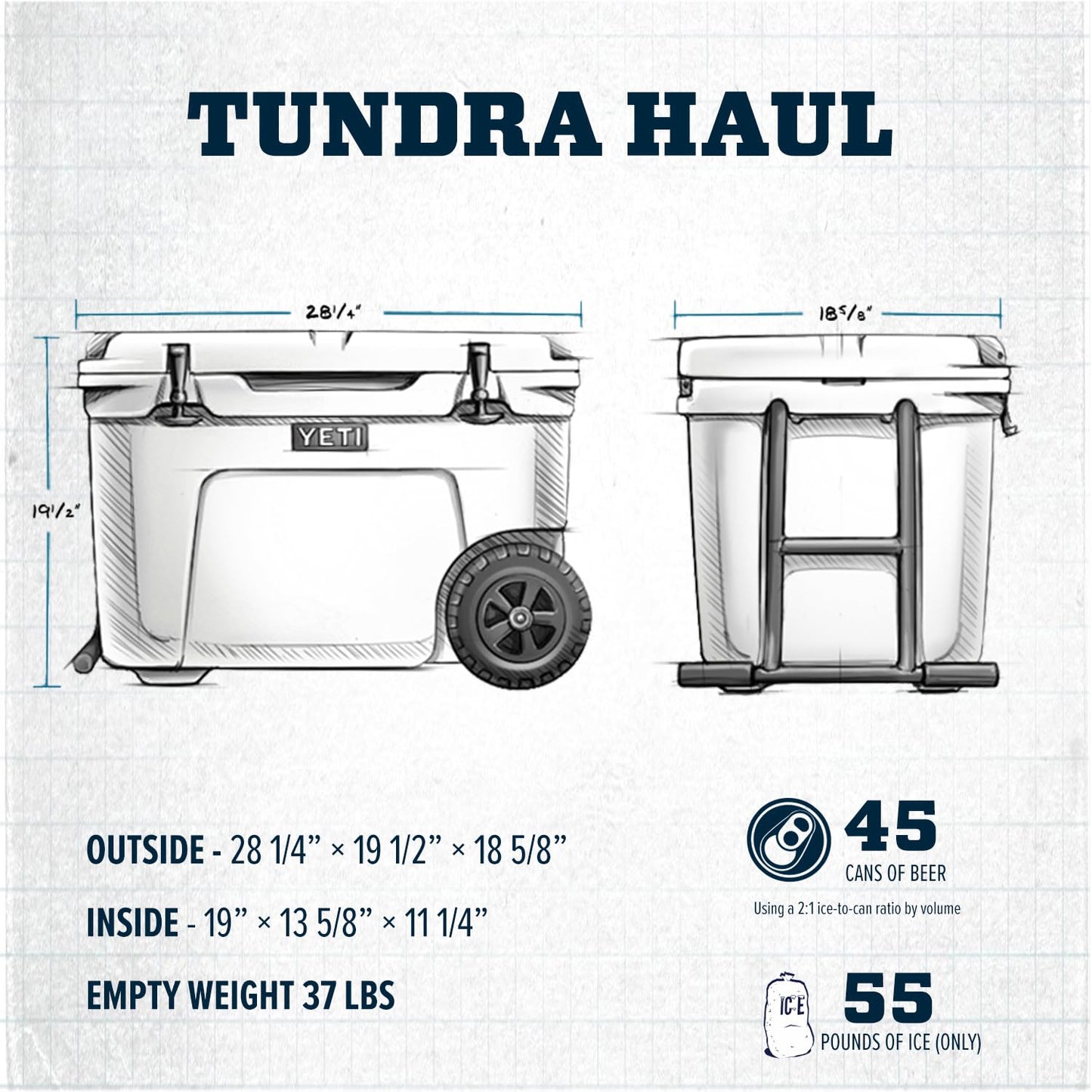 YETI Tundra Haul Portable Wheeled Cooler