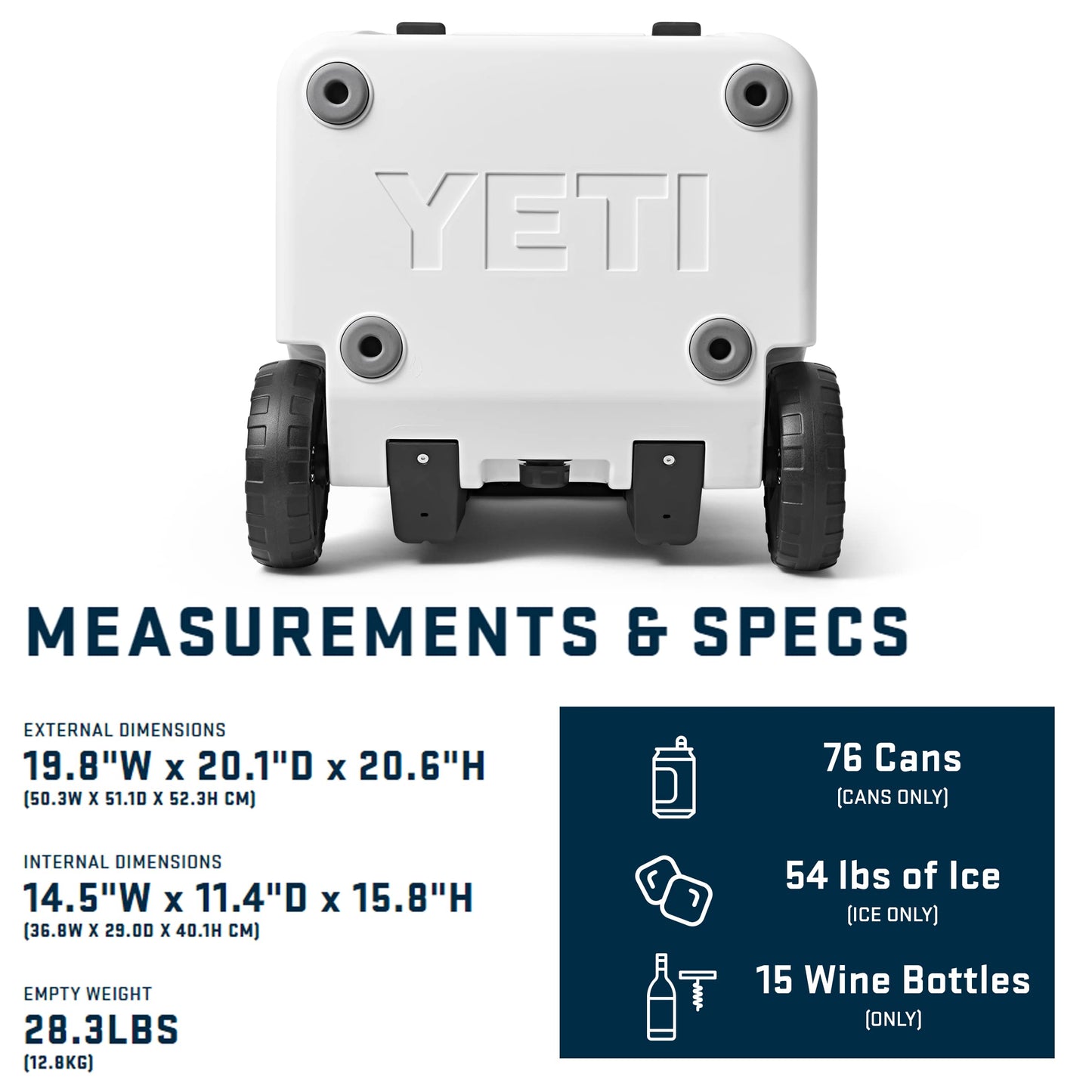 YETI Roadie 48 Wheeled Cooler with Retractable Periscope Handle