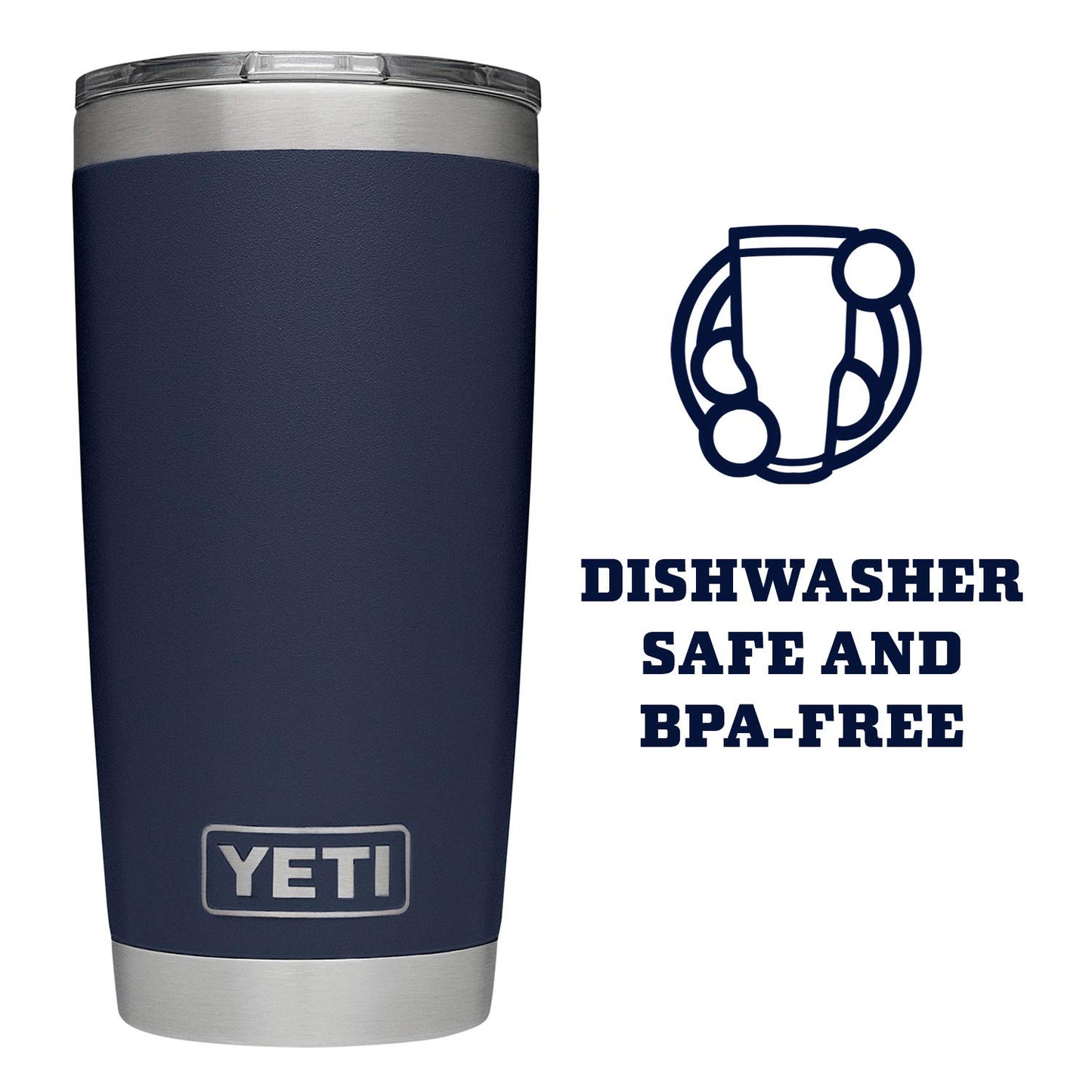 YETI Rambler 20 oz Stainless Steel Vacuum Insulated Tumbler w/MagSlider Lid