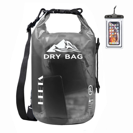 HEETA Dry Bag Waterproof for Women Men, 5L/10L/20L/30L/40L Roll Top Lightweight Dry Storage Bag Backpack with Phone Case for Travel, Swimming, Boating, Kayaking, Camping and Beach