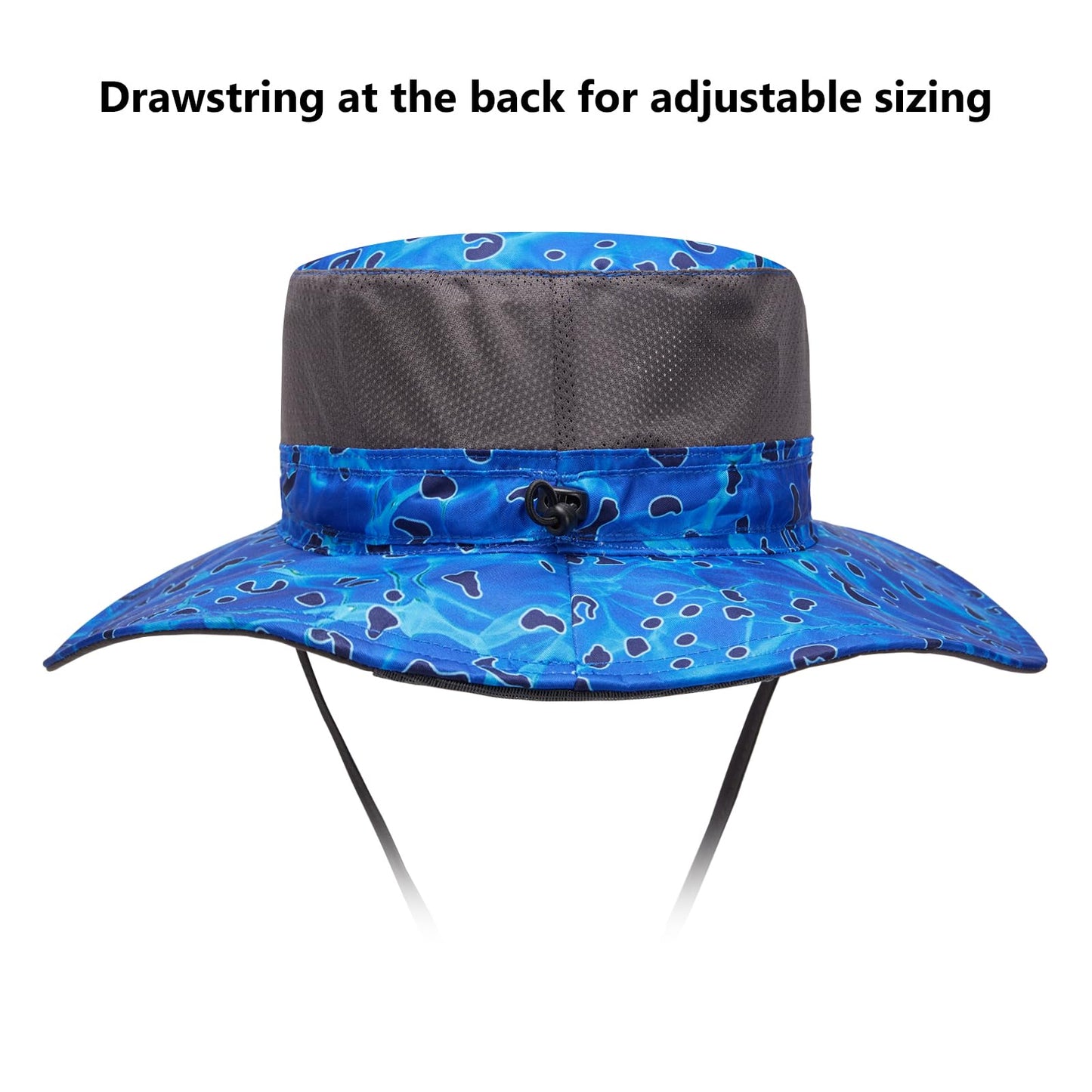 Bassdash UPF 50+ Sun Fishing Hat Water Resistant with Detachable Neck Flap